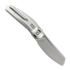 Reate VK-CLU foldekniv, Gray Crystalized Titanium, Hand Rubbed
