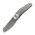 Coltello pieghevole Reate VK-CLU, Patterned Bead Blast Titanium, Hand Rubbed/Acid Washed