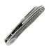 Coltello pieghevole Reate VK-CLU, Patterned Bead Blast Titanium, Hand Rubbed/Acid Washed
