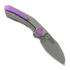 Couteau pliant Reate VK-FROK, Wire Wheel Titanium, Hand Rubbed Acid Wash
