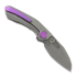 Couteau pliant Reate VK-FROK, Wire Wheel Titanium, Hand Rubbed Acid Wash