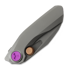 Couteau pliant Reate VK-FROK, Wire Wheel Titanium, Hand Rubbed Acid Wash