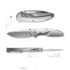 Nóż składany Remette Cool Whale RTCL-T1