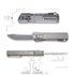 Remette Sharp Leopard ZL301C סכין מתקפלת