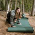 Retki Sleeping pad, self-inflating, green