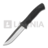 Rokka Korpisoturi kniv, black, leather sheath