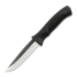 Нож Rokka Korpisoturi, black, leather sheath