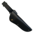 Coltello Rokka Korpisoturi, black, leather sheath