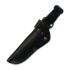 Coltello Rokka Korpisoturi, black, leather sheath