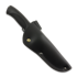 Нож Rokka Korpisoturi, black, leather sheath