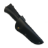 Coltello Rokka Korpisoturi, black, leather sheath
