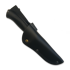Coltello Rokka Korpisoturi, black, leather sheath