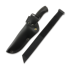 Нож Rokka Korpisoturi, black, leather sheath