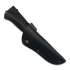 Rokka Korpisoturi 刀, black, leather sheath