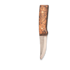 Roselli Hunting knife, dark, full tang with firesteel