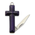 Rough Ryder - Cross Knife Purple Smooth Bone