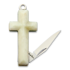 Rough Ryder - Cross Knife White Smooth Bone