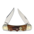 Rough Ryder - Double Lock Brown Stag Bone