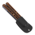 Ryworx Setsuna Drop Point balisong, 褐色