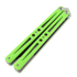 Ryworx Setsuna Drop Point balisong, neon green