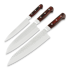 Sakai Takayuki Gyuto, Santoku, and Petty Japanese Kitchen Chef Knives Set