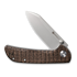 Sencut Fritch, Dark Brown Matrix Micarta S22014-3