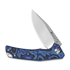 Sencut Quirk 접이식 나이프, Blue/Purple/Black G-10, Satin S25099-3