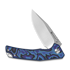 Sencut Quirk 접이식 나이프, Blue/Purple/Black G-10, Satin S25099-3