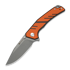 Sencut - Quirk, Orange & Black G-10, Stonewash