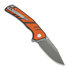 Sencut Quirk 접이식 나이프, Orange & Black G-10, Stonewash S25099-1
