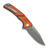 Sencut Quirk 접이식 나이프, Orange & Black G-10, Stonewash S25099-1