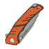 Sencut Quirk 접이식 나이프, Orange & Black G-10, Stonewash S25099-1