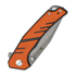 Sencut Quirk 접이식 나이프, Orange & Black G-10, Stonewash S25099-1