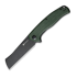 Sencut Traxler, Green Canvas Micarta, Black Stonewash S20057C-4