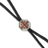 Spartan Blades Black Lanyard with Crusader Cross Bead