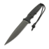 Spartan Blades Harsey Clandestina veitsi, Black, Kydex