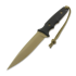 Spartan Blades Harsey Clandestina veitsi, FDE/Black, Tan Kydex