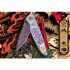 Coltello pieghevole Spartan Blades Pandia Damascus, Ronin Five Rings "Fire"