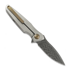 Navalha Spartan Blades Pandia Damascus, Satin/Blasted Titanium & Bronze HW