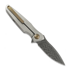 Navalha Spartan Blades Pandia Damascus, Satin/Blasted Titanium & Bronze HW