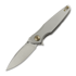 Navalha Spartan Blades Pandia, Satin/Blasted Titanium & Bronze HW, Stonewash