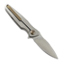 Navalha Spartan Blades Pandia, Satin/Blasted Titanium & Bronze HW, Stonewash