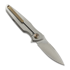 Navalha Spartan Blades Pandia, Satin/Blasted Titanium & Bronze HW, Stonewash