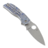 Spyderco Chaparral Blue Stepped Titanium folding knife C152STIBLP