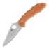 Spyderco Delica 4 Burnt Orange Sprint Run sulankstomas peilis C11FPBORE