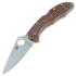 Spyderco Delica 4 FRN Flat Ground sulankstomas peilis