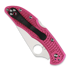 Spyderco Delica 4 sulankstomas peilis, FRN, Flat Ground, pink C11FPPNS30V