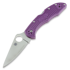 Spyderco Delica 4 kääntöveitsi, FRN, Flat Ground, purppura C11FPPR