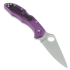 Spyderco Delica 4 kääntöveitsi, FRN, Flat Ground, purppura C11FPPR