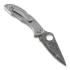 Spyderco Delica 4 Titanium Damascus k&auml;&auml;nt&ouml;veitsi C11TIPD